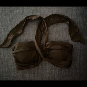 Black Seafolly Versatile Bikini Top.